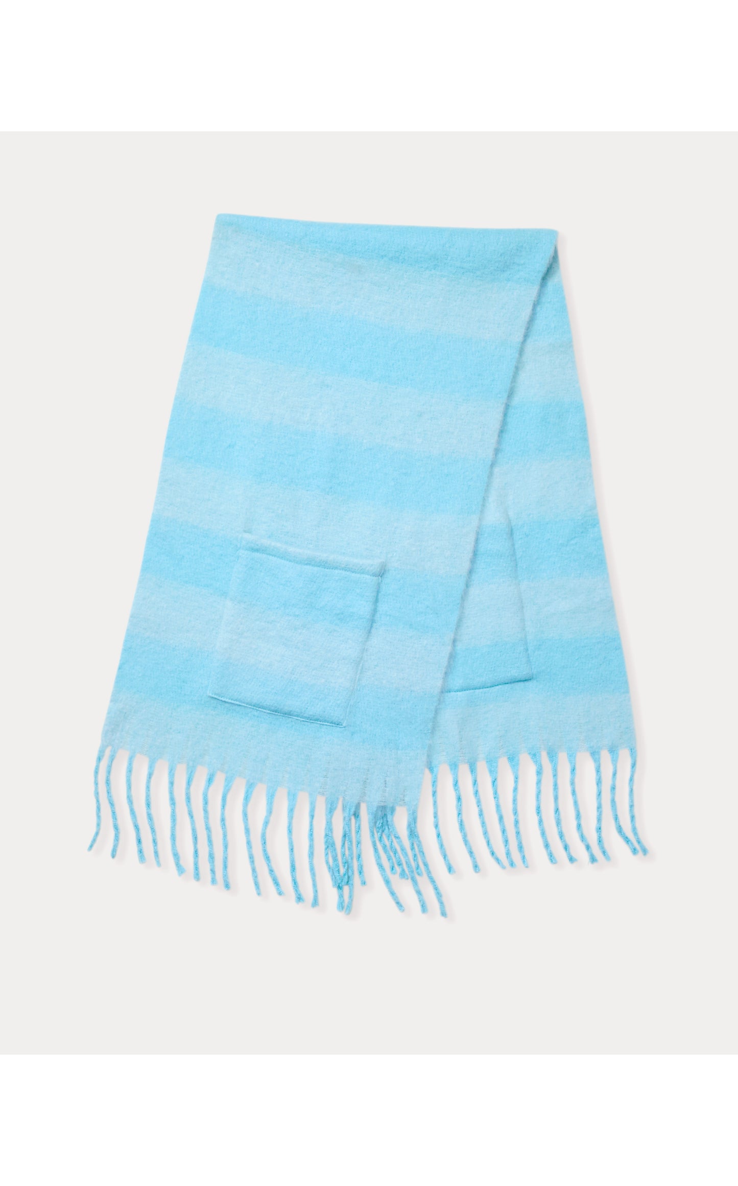 Camelia Fringe Wrap Bellevue Blue