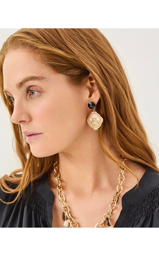 Sunset Shadow Earrings Noir