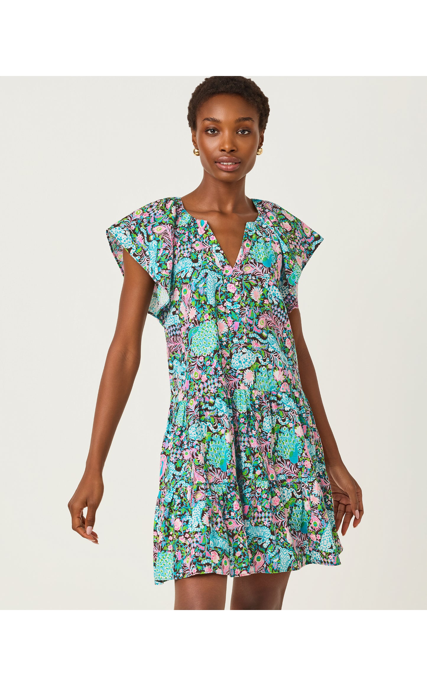 Norella Linen Dress Royal Zoo