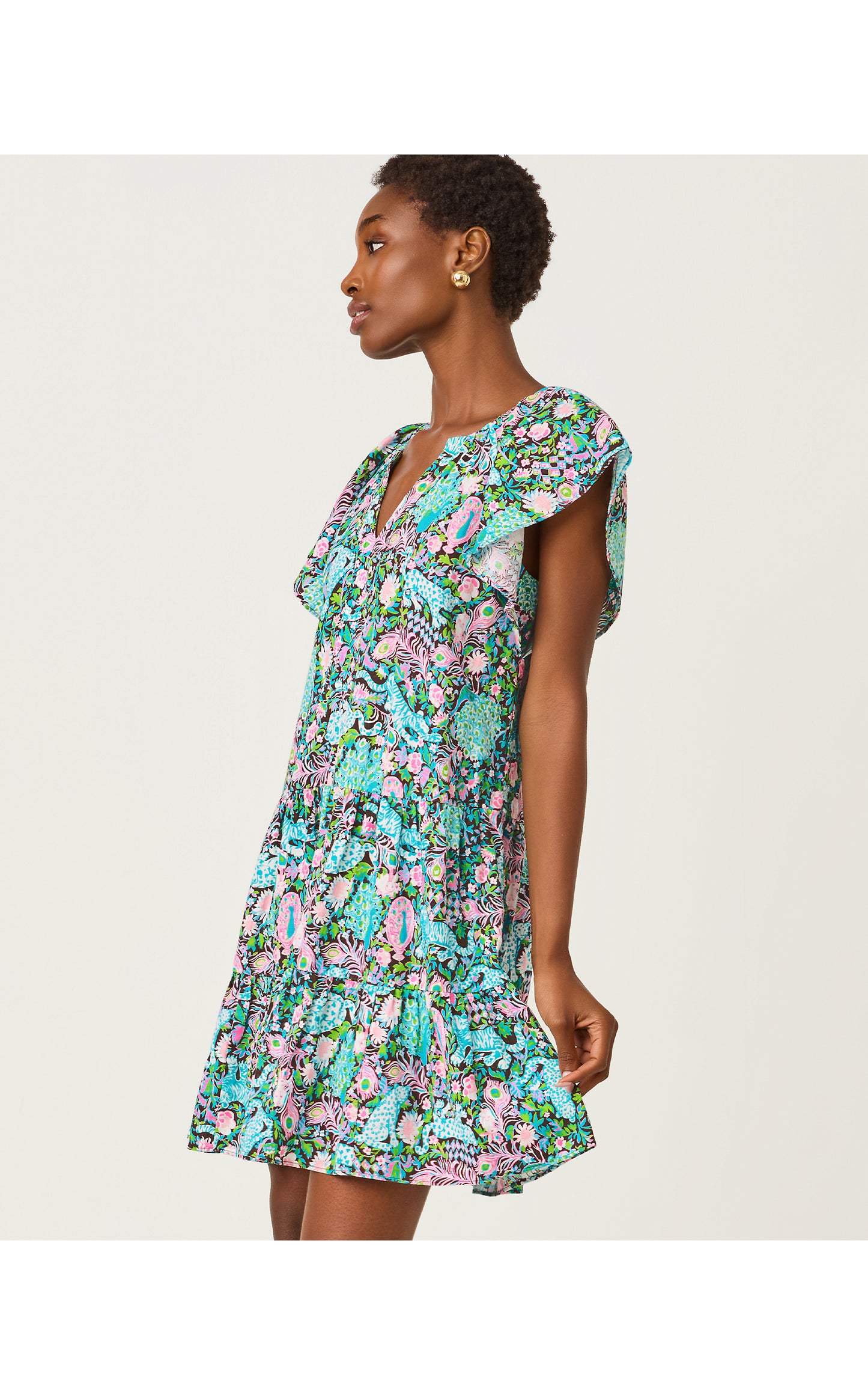 Norella Linen Dress Royal Zoo