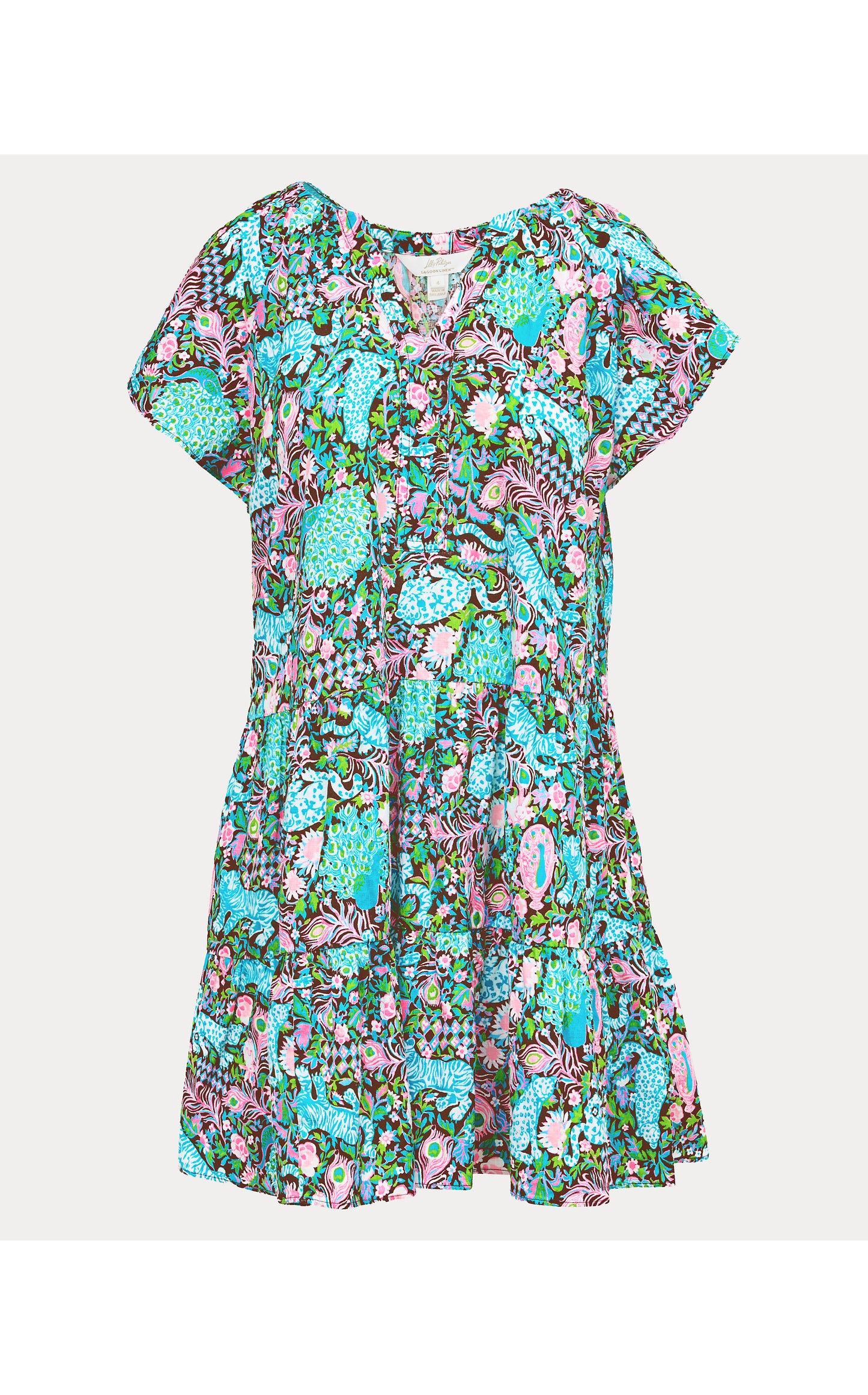 Norella Linen Dress Royal Zoo