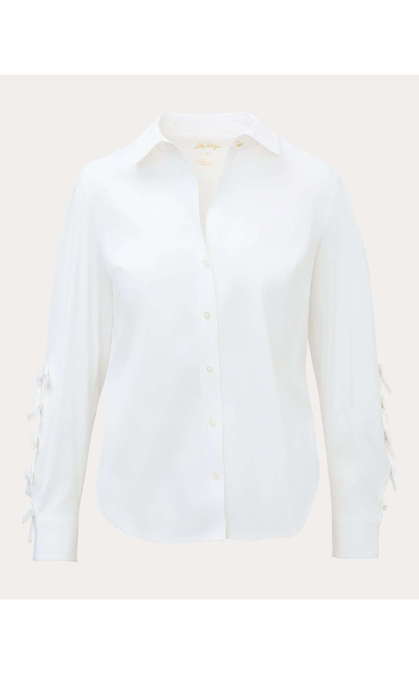 The Bow Lilly Shirt Resort White