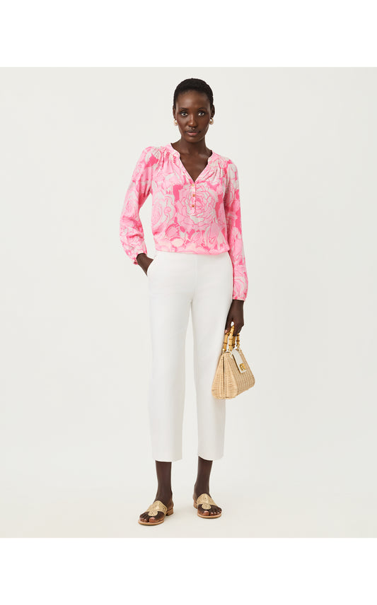 Sarissa Crop Pant Resort White