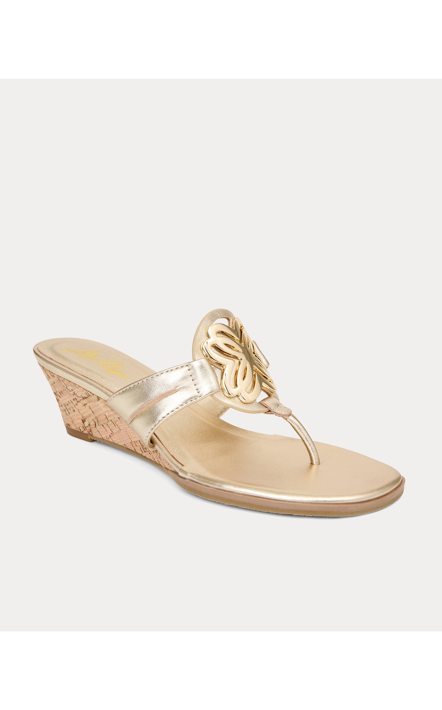 The Lilly Wedge Gold Metallic