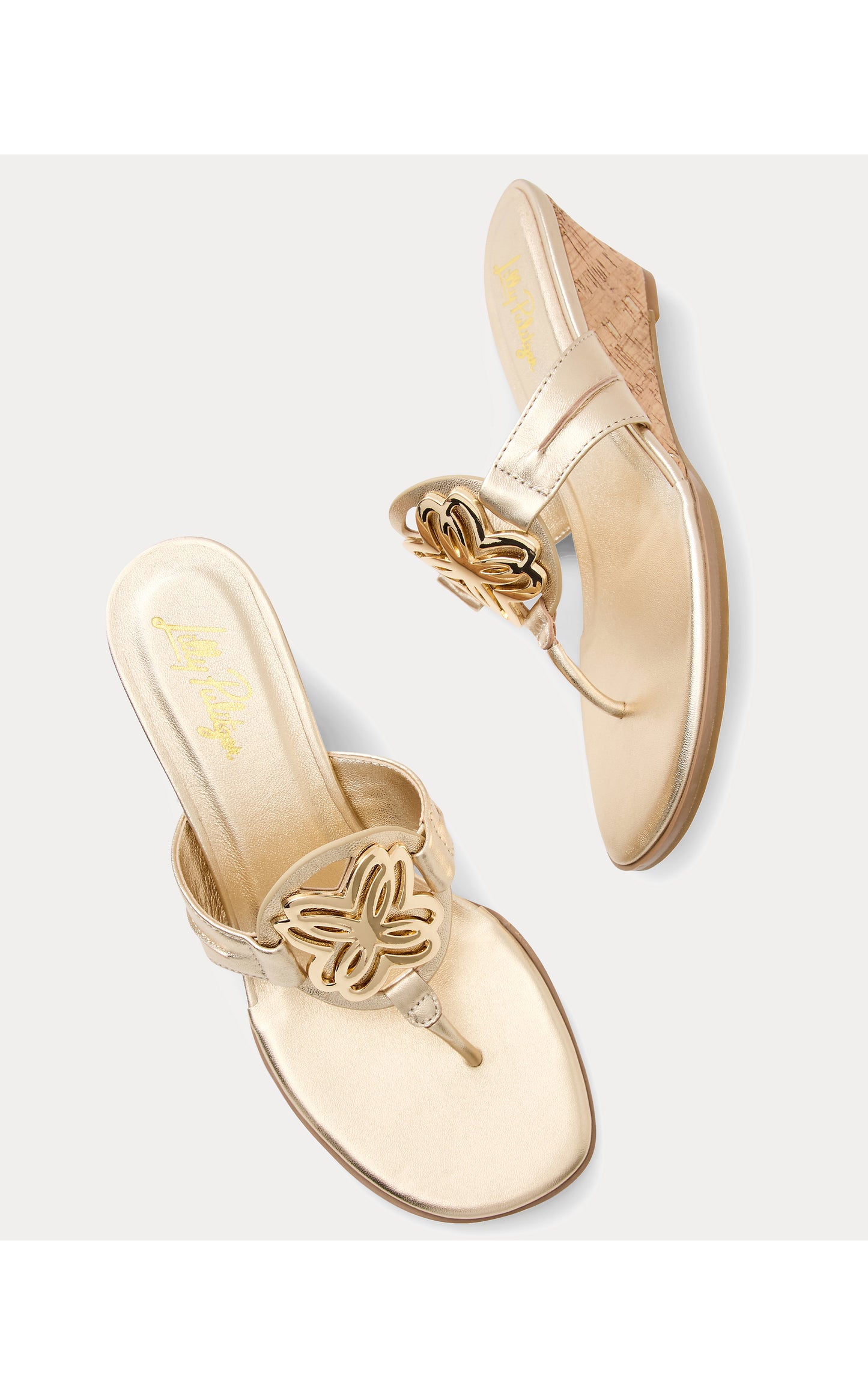 The Lilly Wedge Gold Metallic