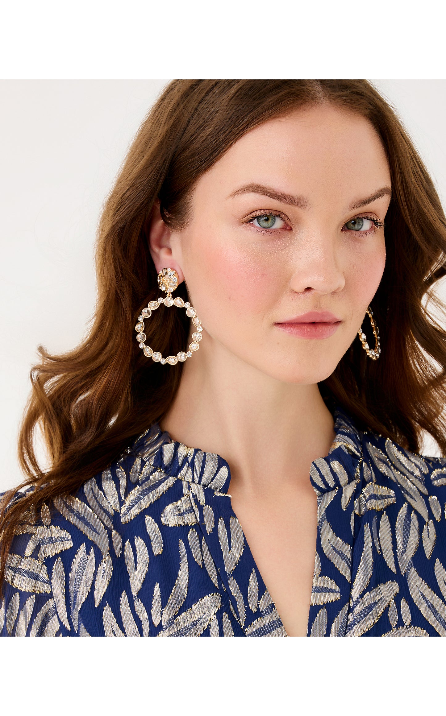 Party Punch Hoop Earrings Clear