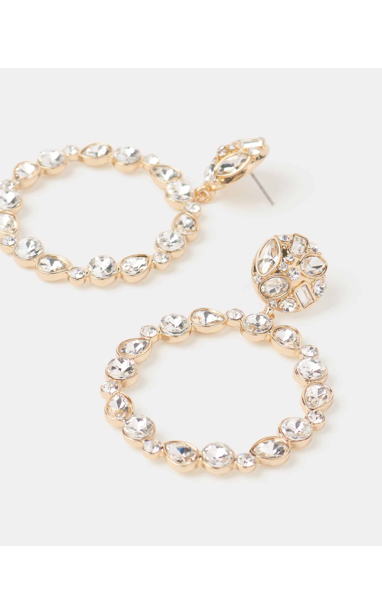 Party Punch Hoop Earrings Clear