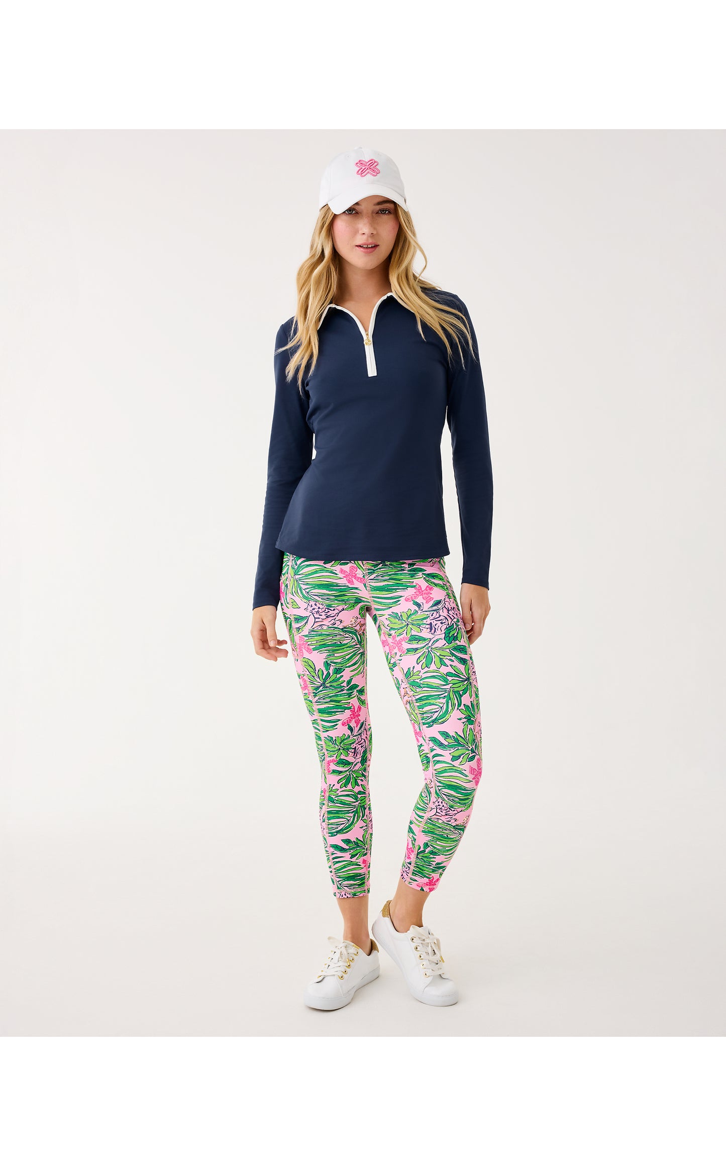 Frida Half Zip Long Sleeve Polo UPF 50+ Low Tide Navy