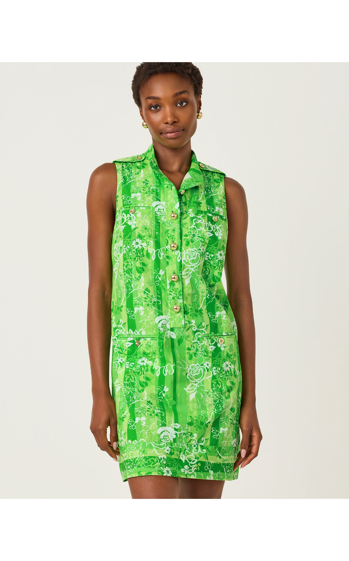Zorella Shift Jackfruit Green Roseys Petals
