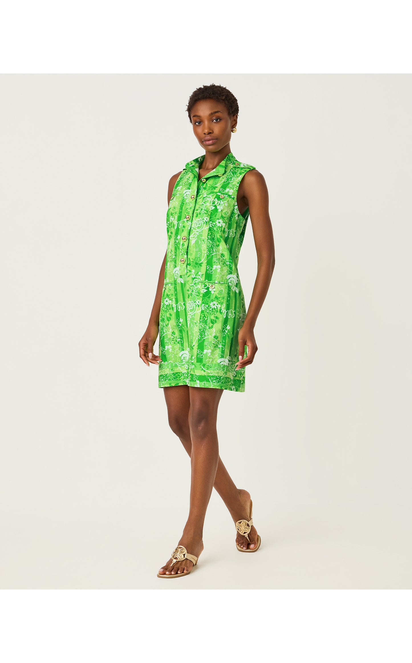 Zorella Shift Jackfruit Green Roseys Petals