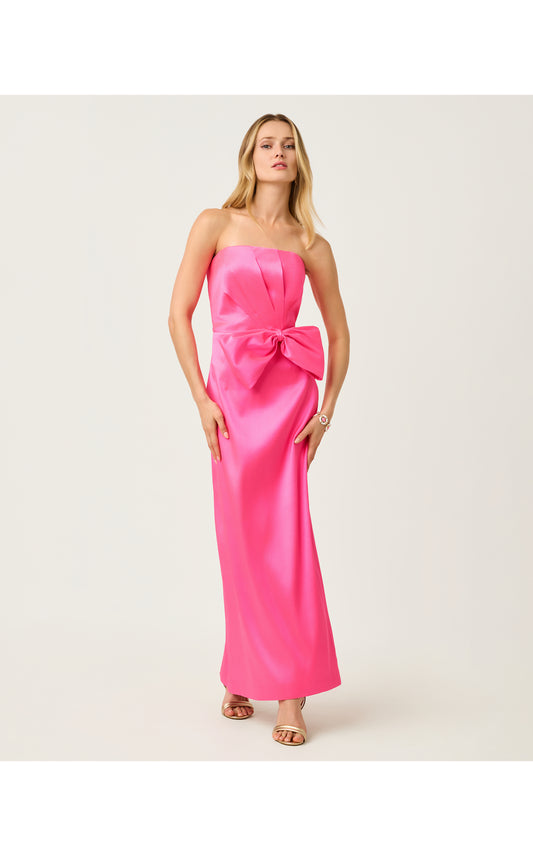 Tiernan Stretch Maxi Dress Cherry Blossom Pink
