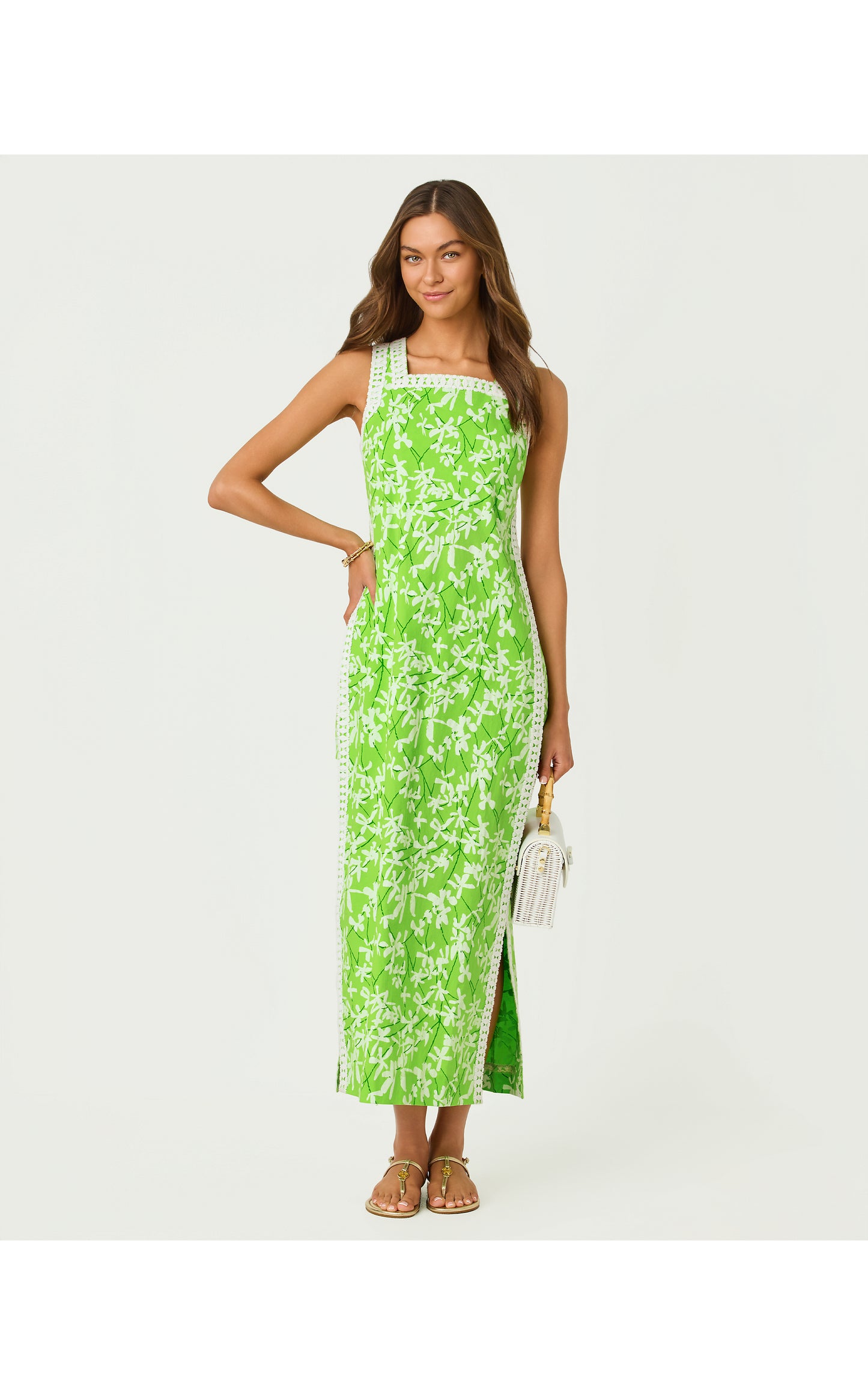 Tina Maxi Romper Crocodile Green Liza