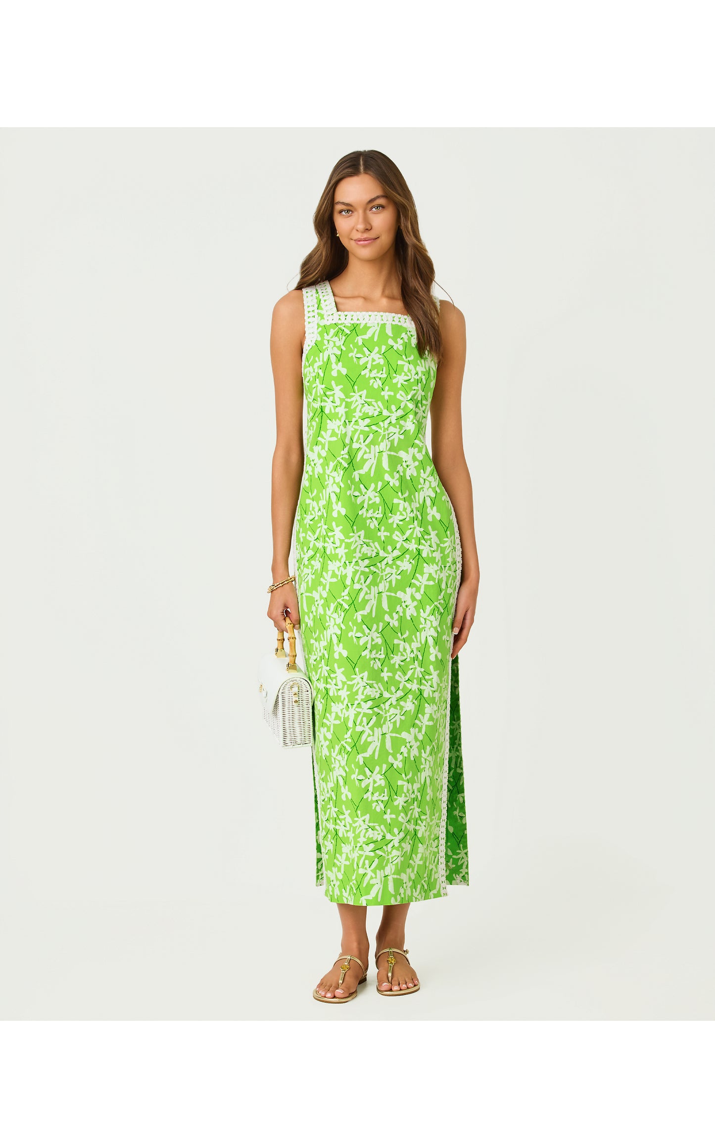 Tina Maxi Romper Crocodile Green Liza