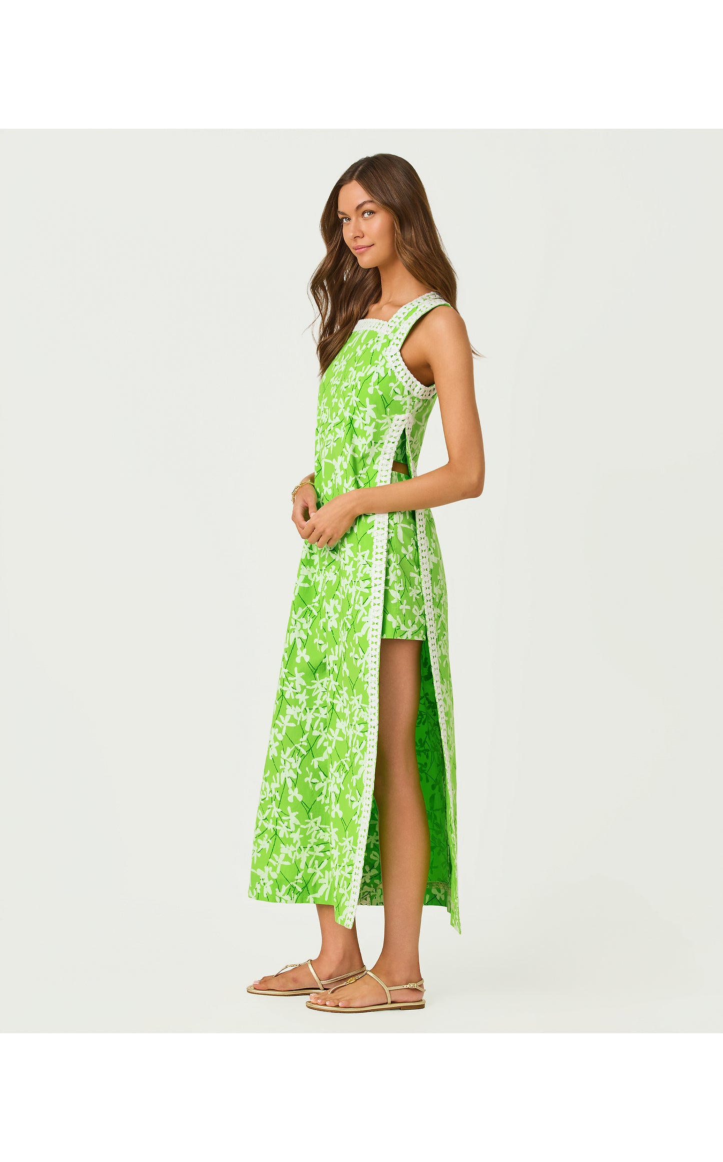 Tina Maxi Romper Crocodile Green Liza