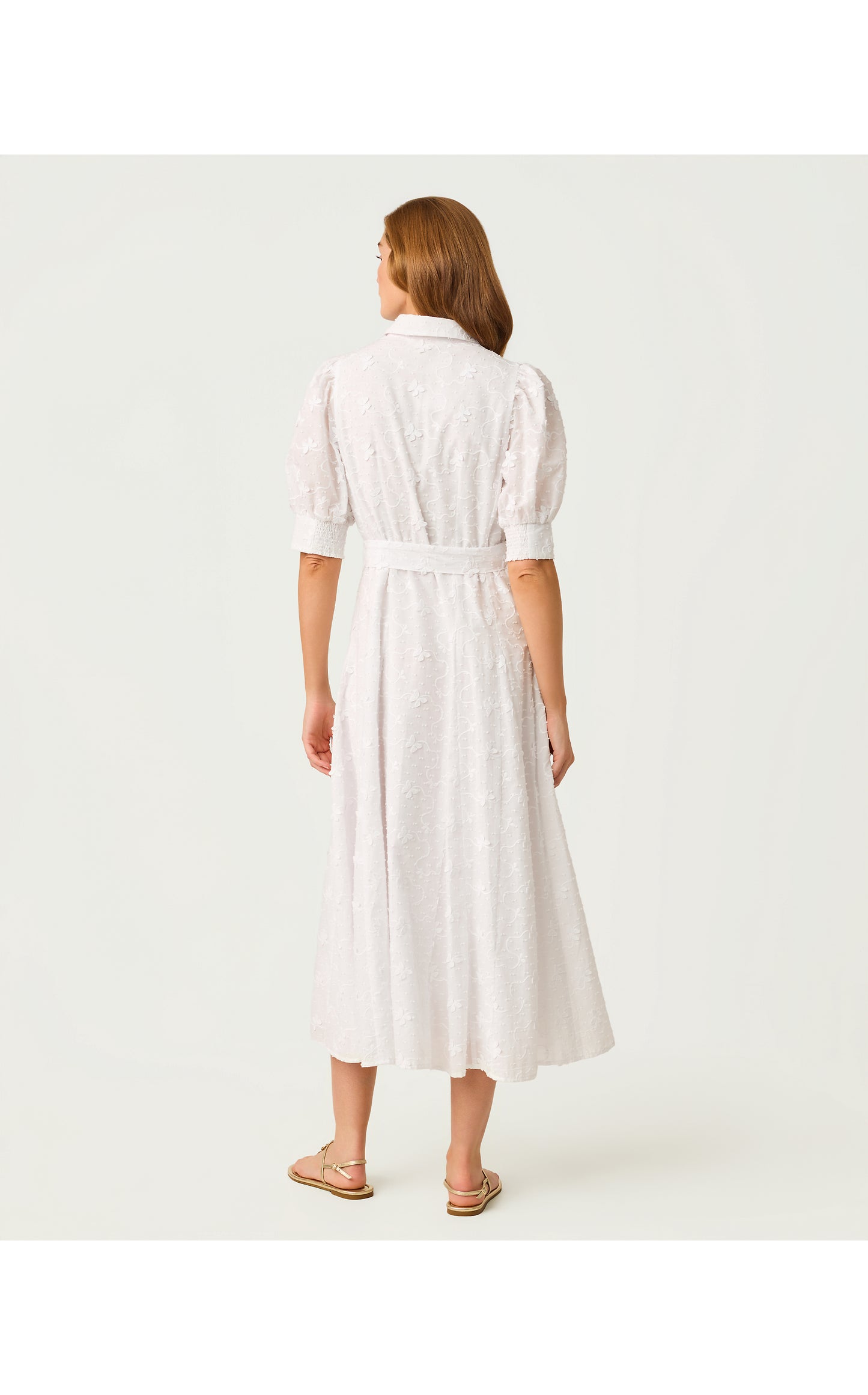 Larkyn Midi Shirtdress Resort White
