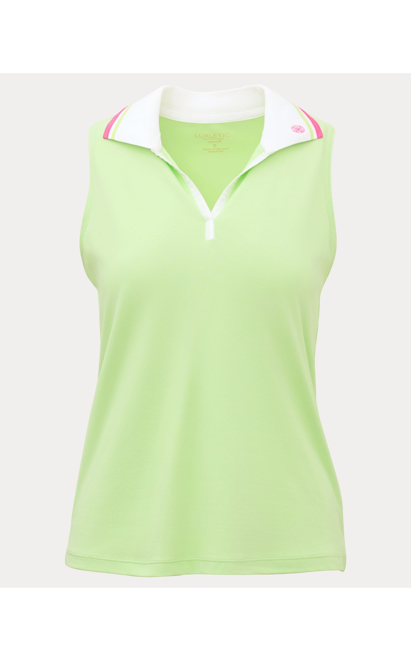 Frida Sleeveless Polo UPF 50+ Pistachio Macaron