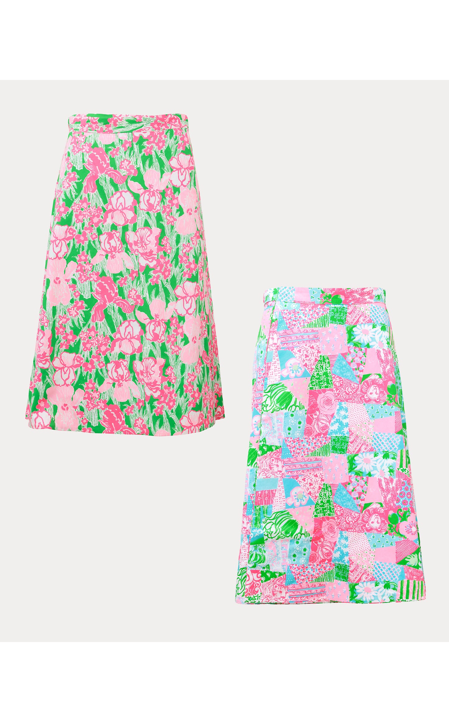 Constance Reversible Midi Skirt Crazy Quilt