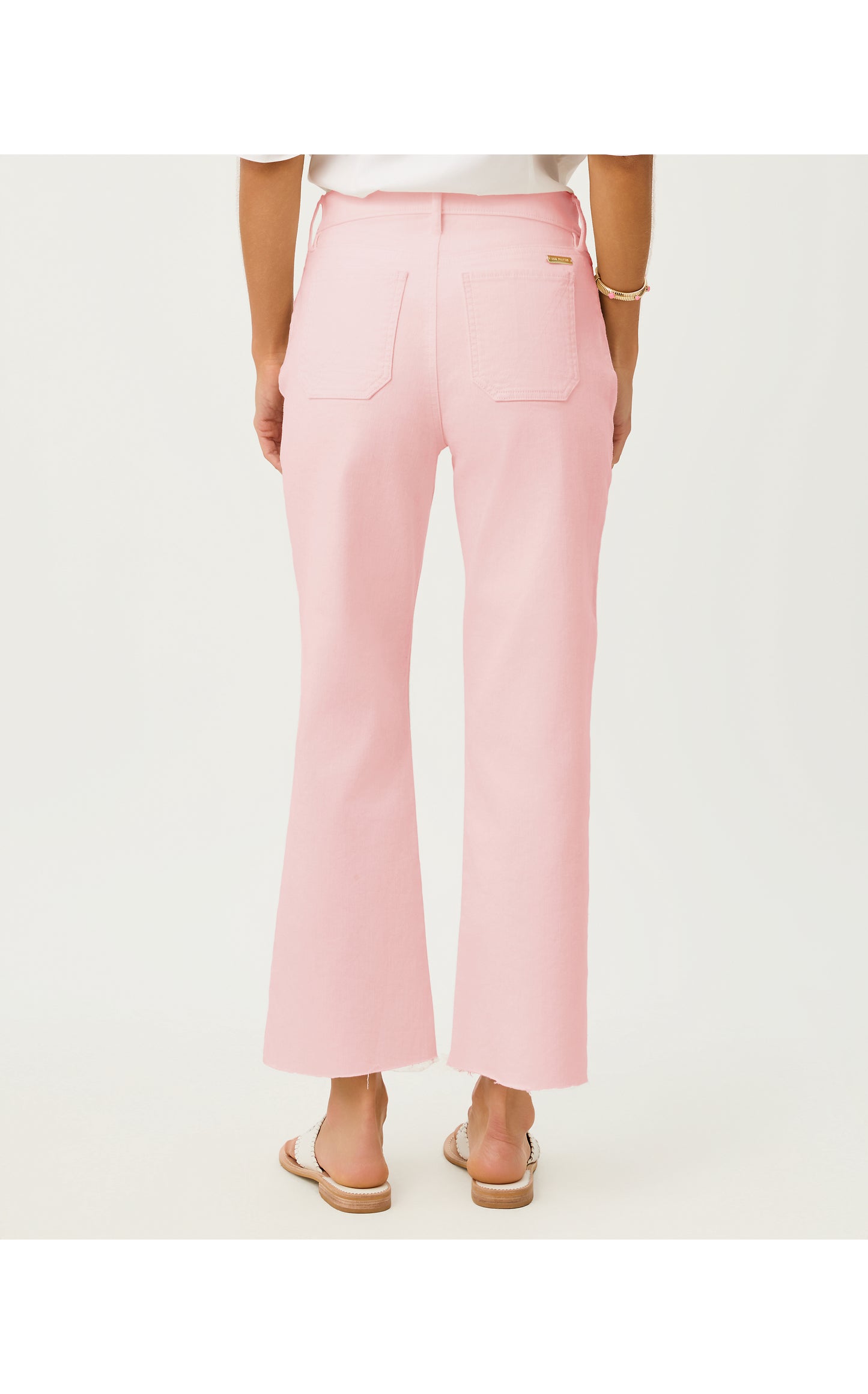 Harleen High Rise Crop Jean Pink Muse