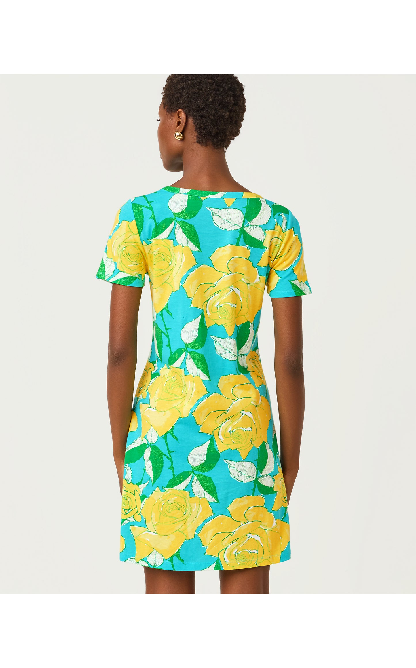 Cody Short Sleeve Dress Rose Bud