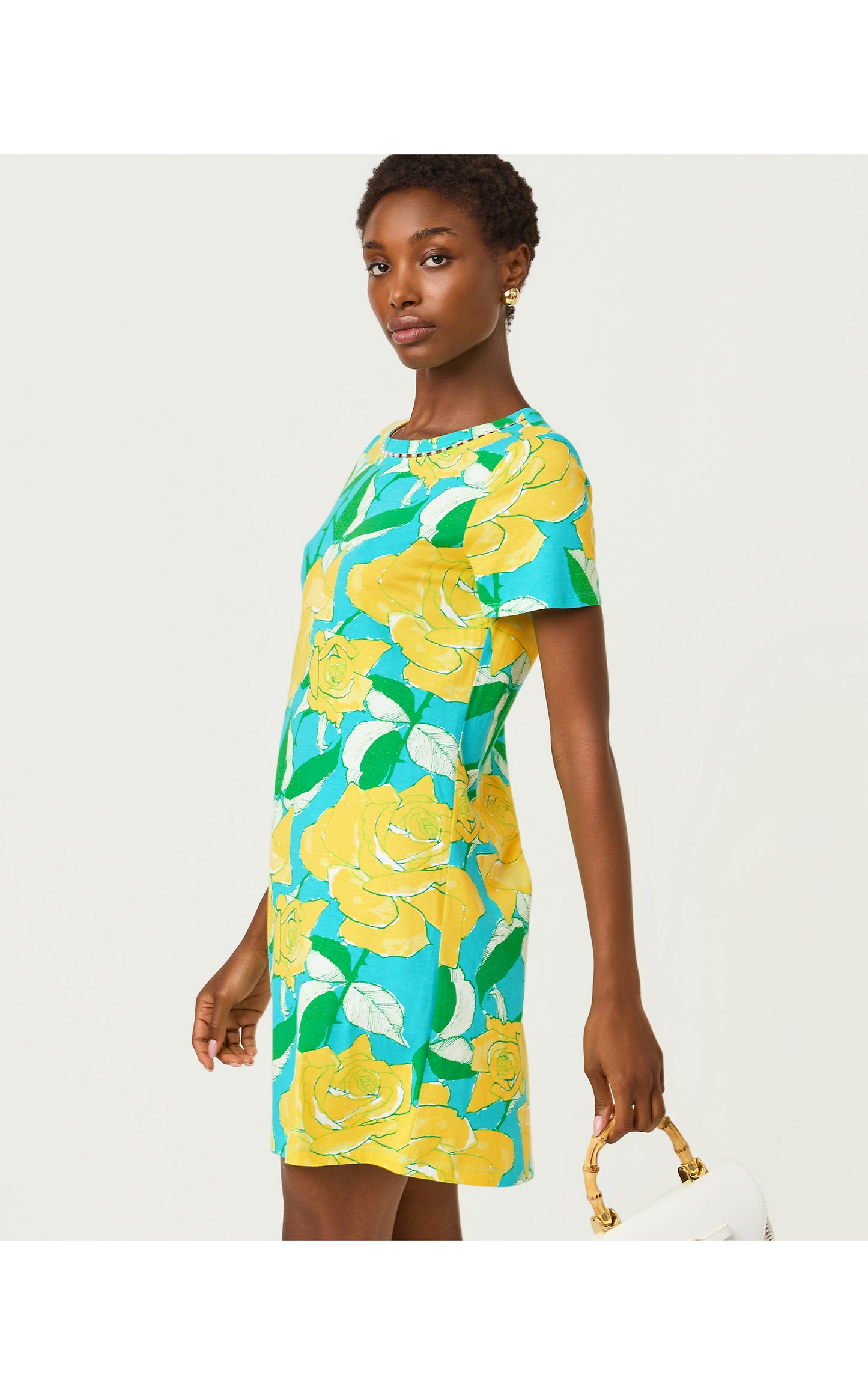 Cody Short Sleeve Dress Rose Bud