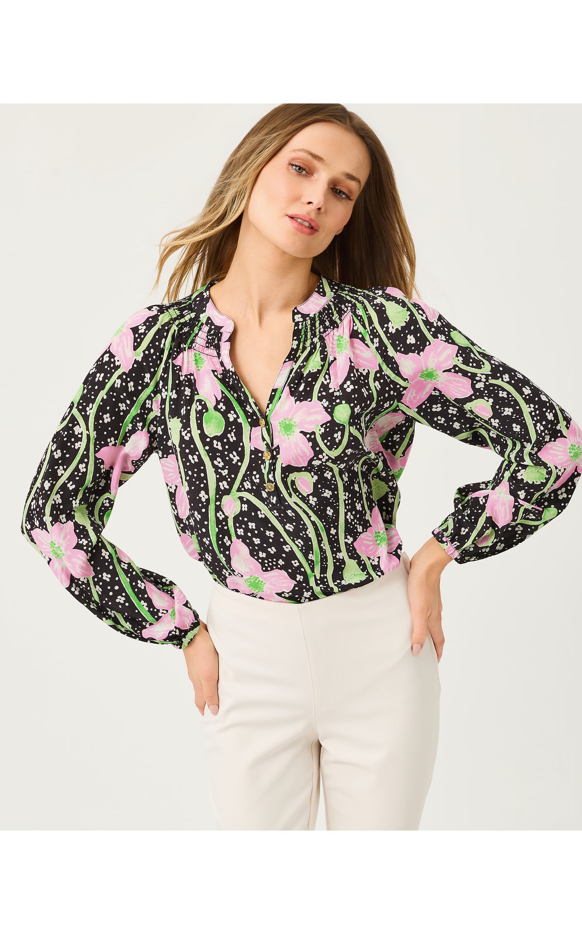 Elsa Top Blushing Blooms