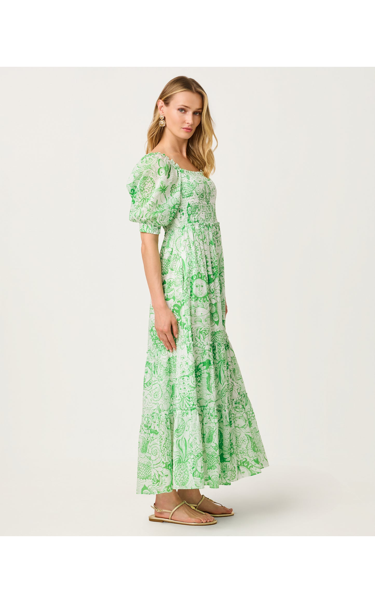 Hadly Short Sleeve Smocked Dress Fleur De Lilly