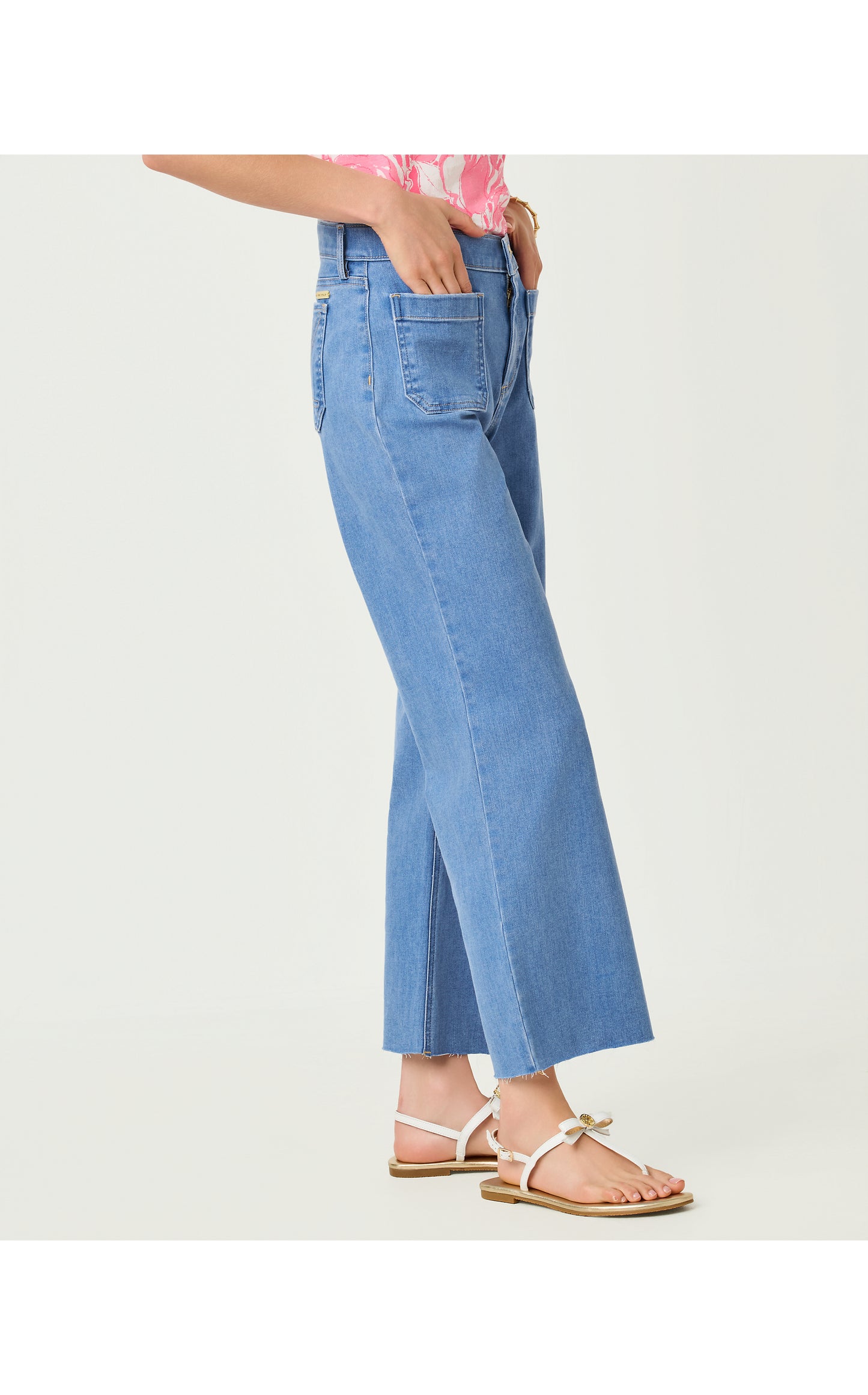 Harleen High Rise Crop Jean Rosanna Wash