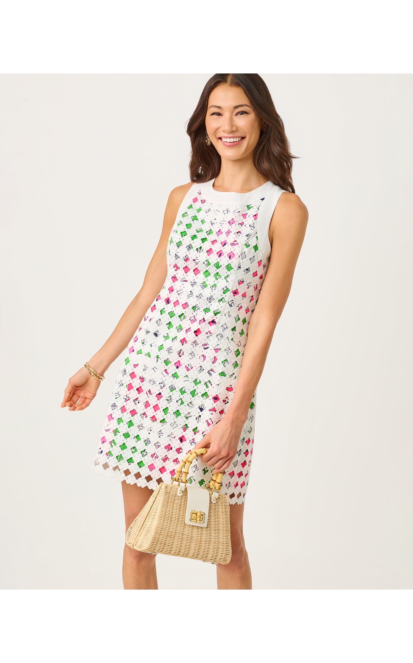 Lydon Lace Shift Chicken Check