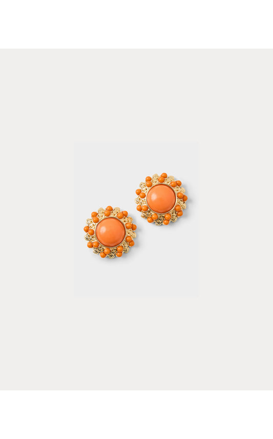 Seaside Harbour Earrings Sunset Orange