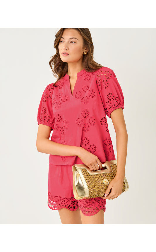 Castine Short Sleeve Top Paradise Punch