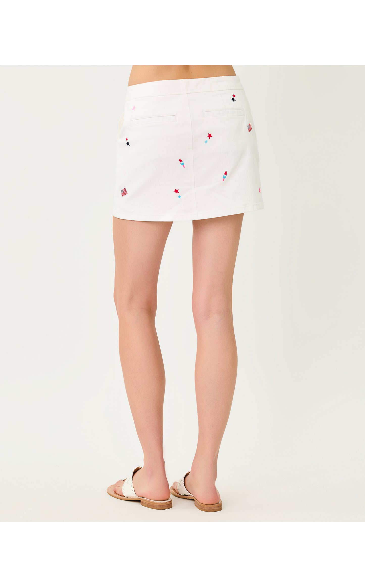 Colette Denim Skort It's a 250th Celebration Embroidery