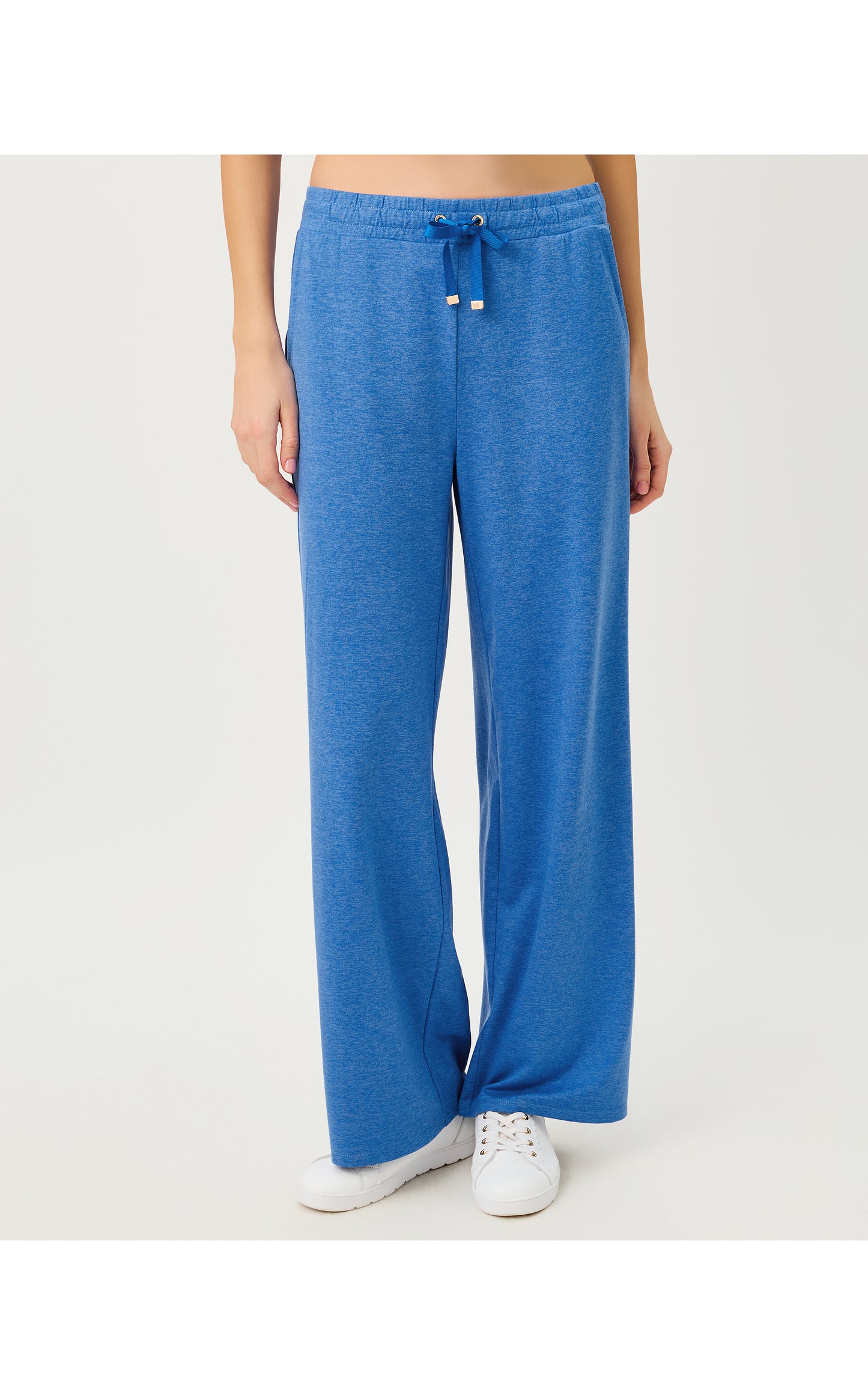 Callie Wide Leg Pant UPF 50+ Heathered Merriweather Blue