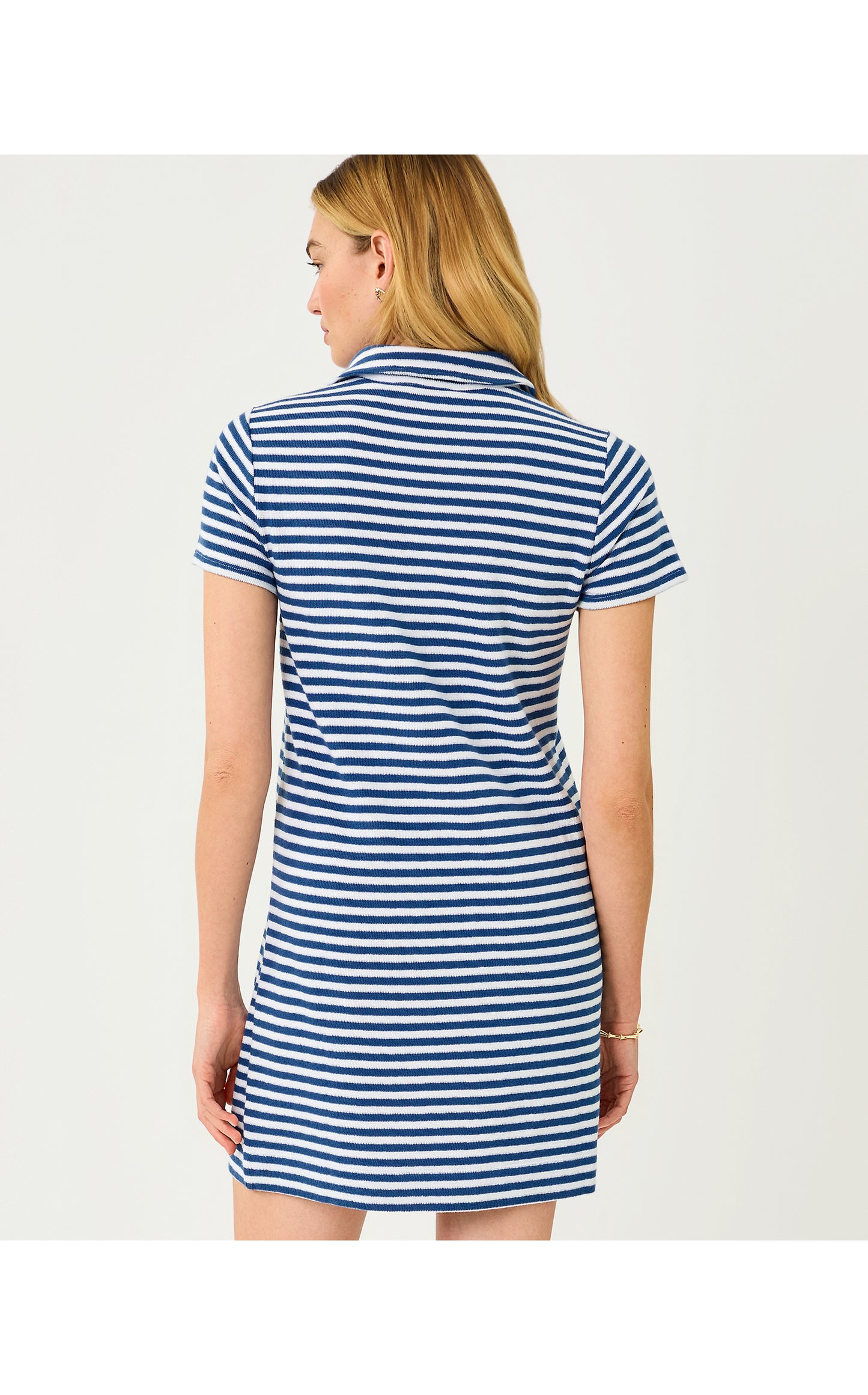 Dune Short Sleeve Dress Starlight Navy St. Tropez Stripe