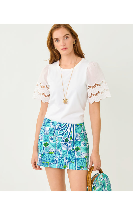Sebene Knit Top Resort White