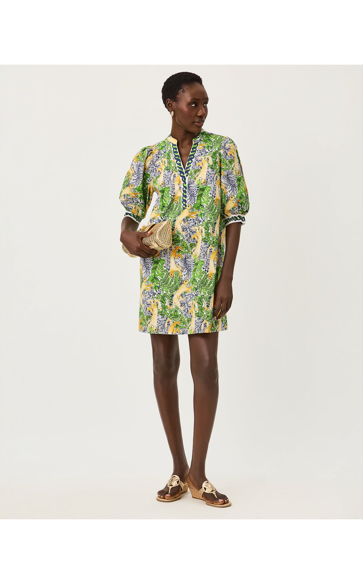 Mialeigh Elbow Sleeve Dress Lil Palm Prowl