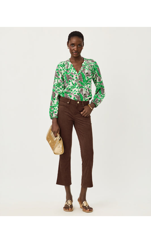 Annet High Rise Crop Flare Pant Coco Beach