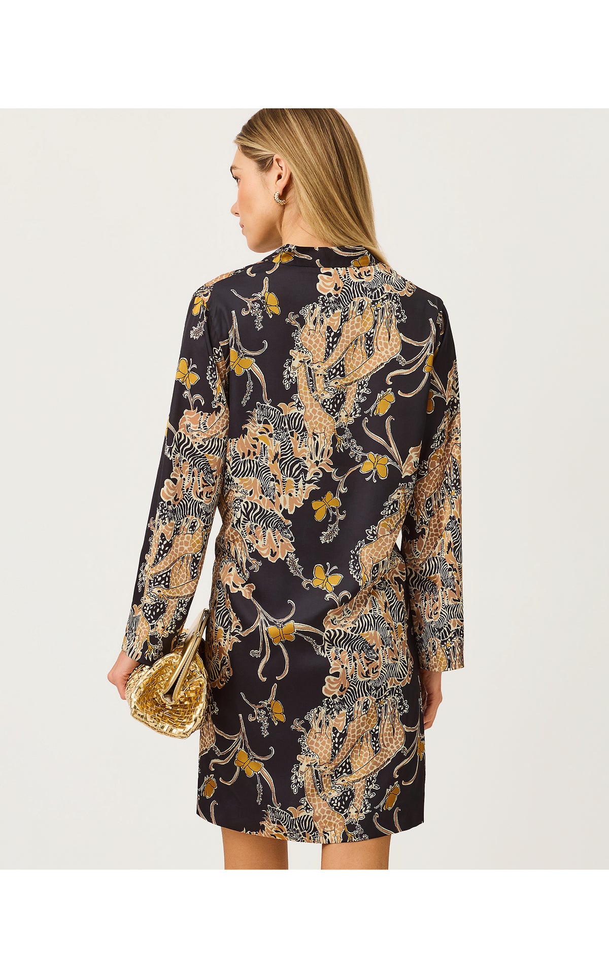 Irella Caftan Dress Striped Safari Engineered