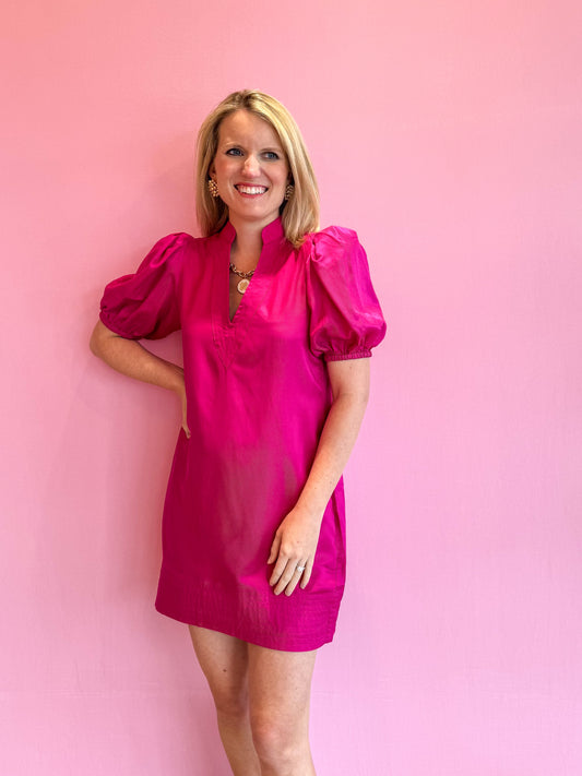 Hampton Mini Dress Very Berry