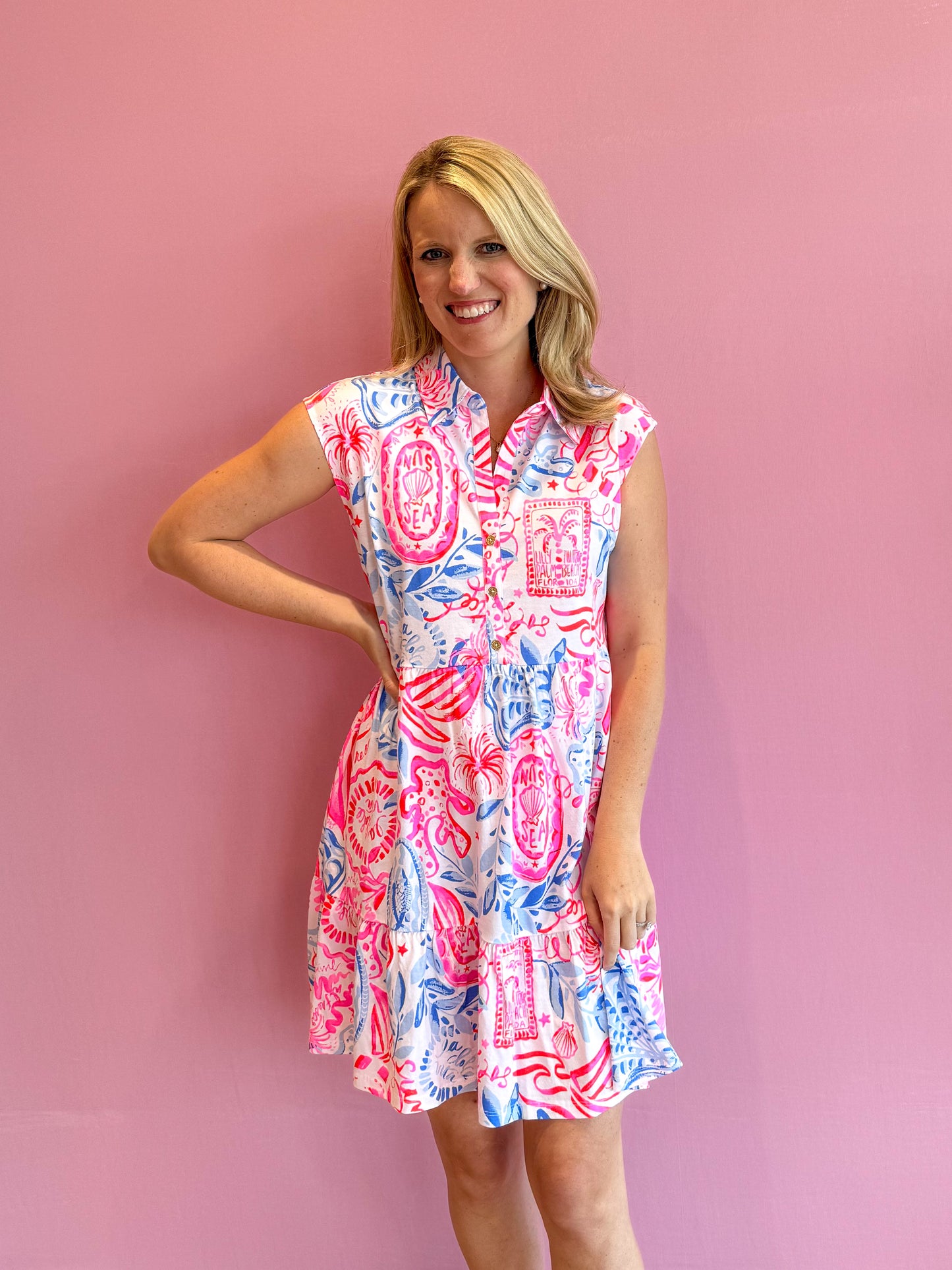 Arley Dress Sun Sea Sand