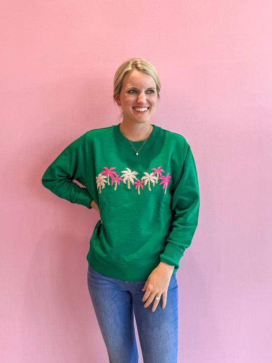 Ballad Long Sleeve Sweatshirt Fiddle Leaf Green