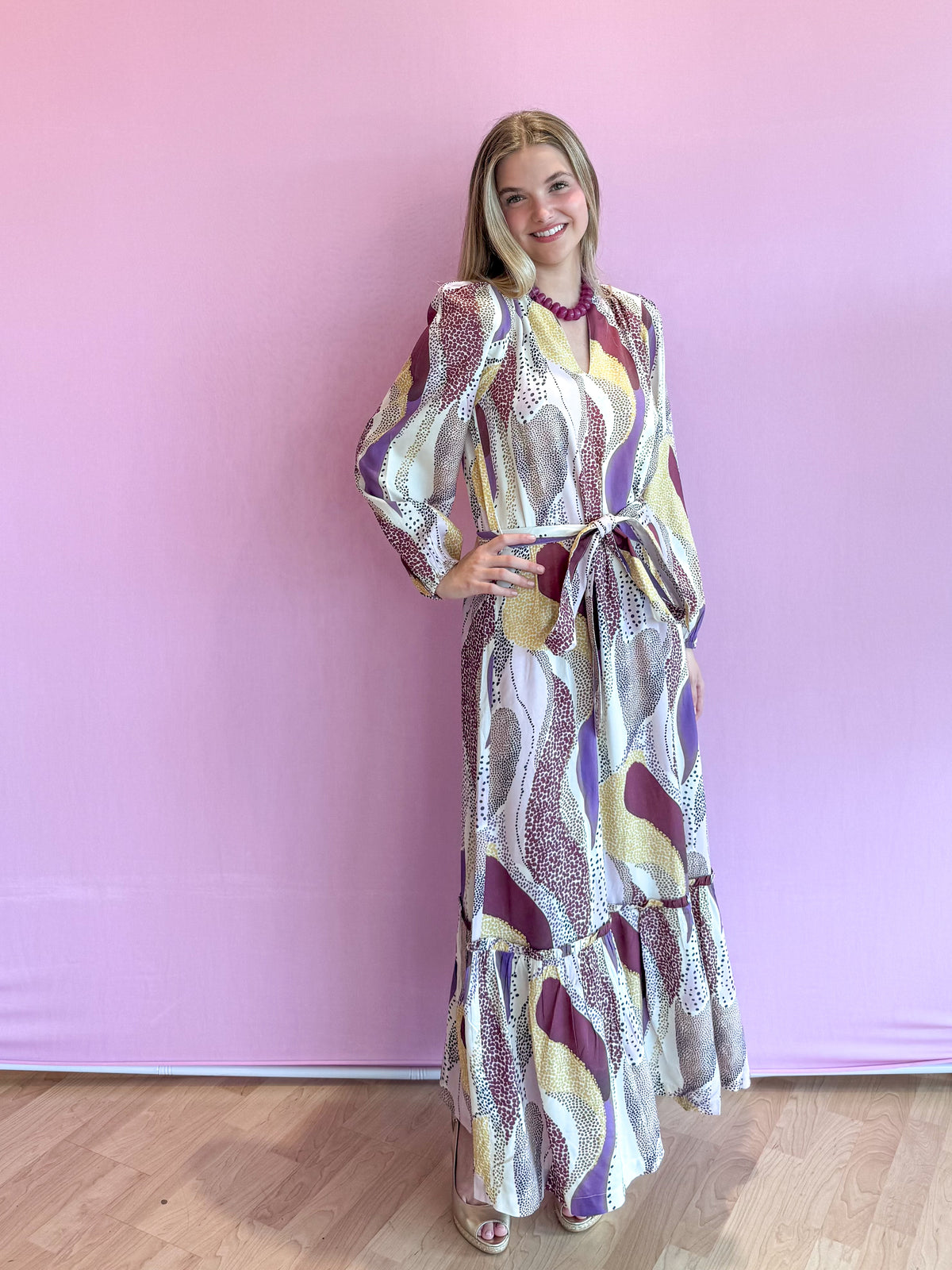 Evelyn Maxi Dress Desert Mirage