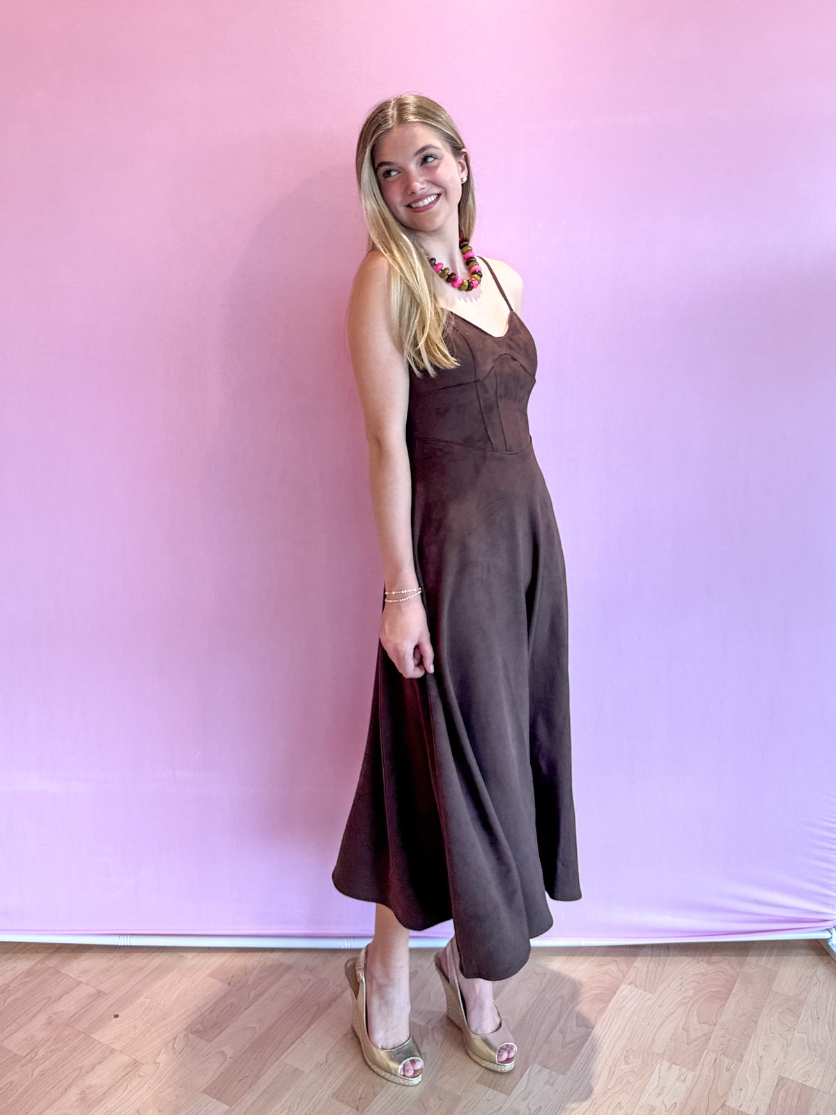 Sutton Suede Maxi Dress