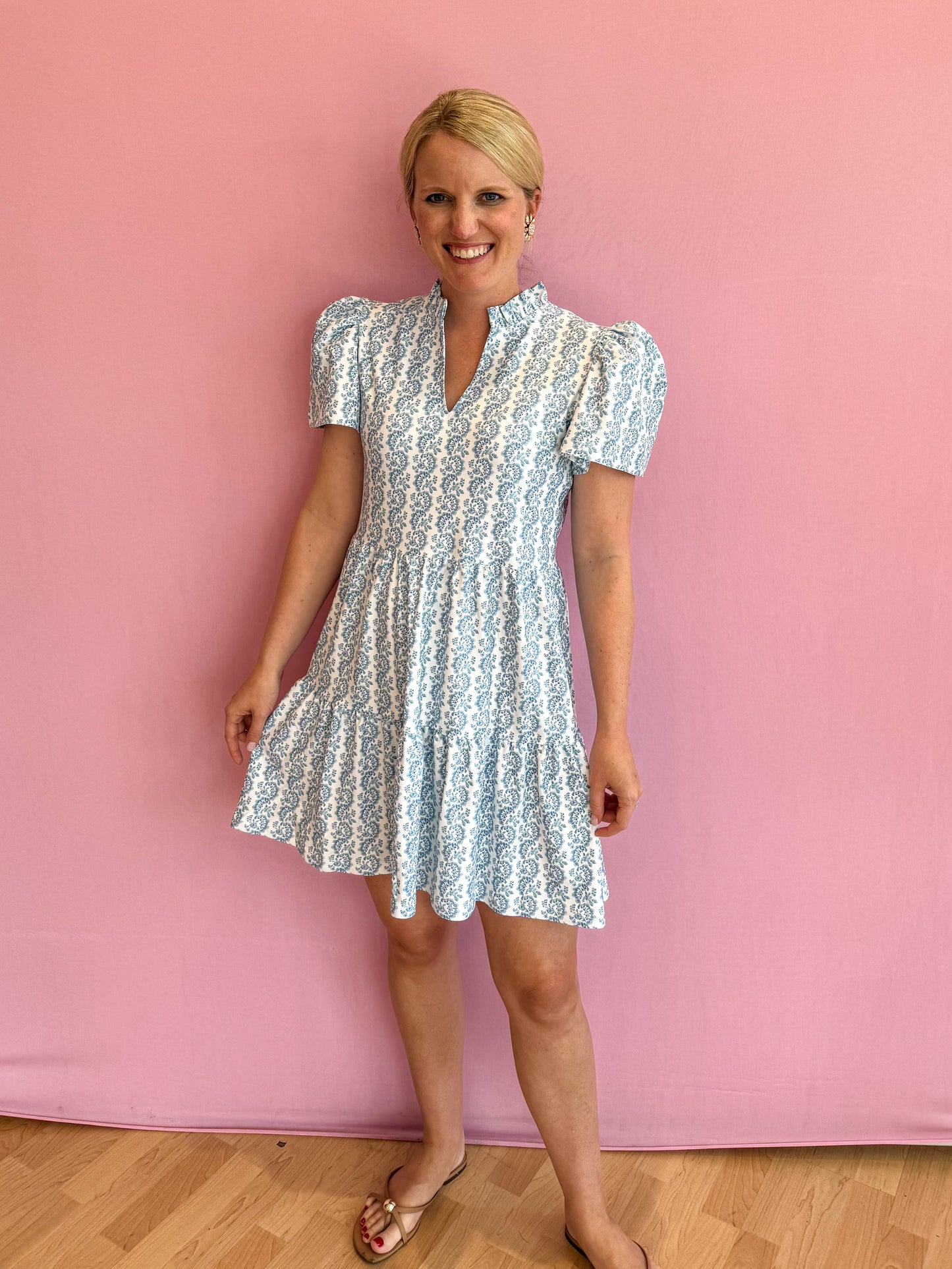 Navy Dress Marigold Twist