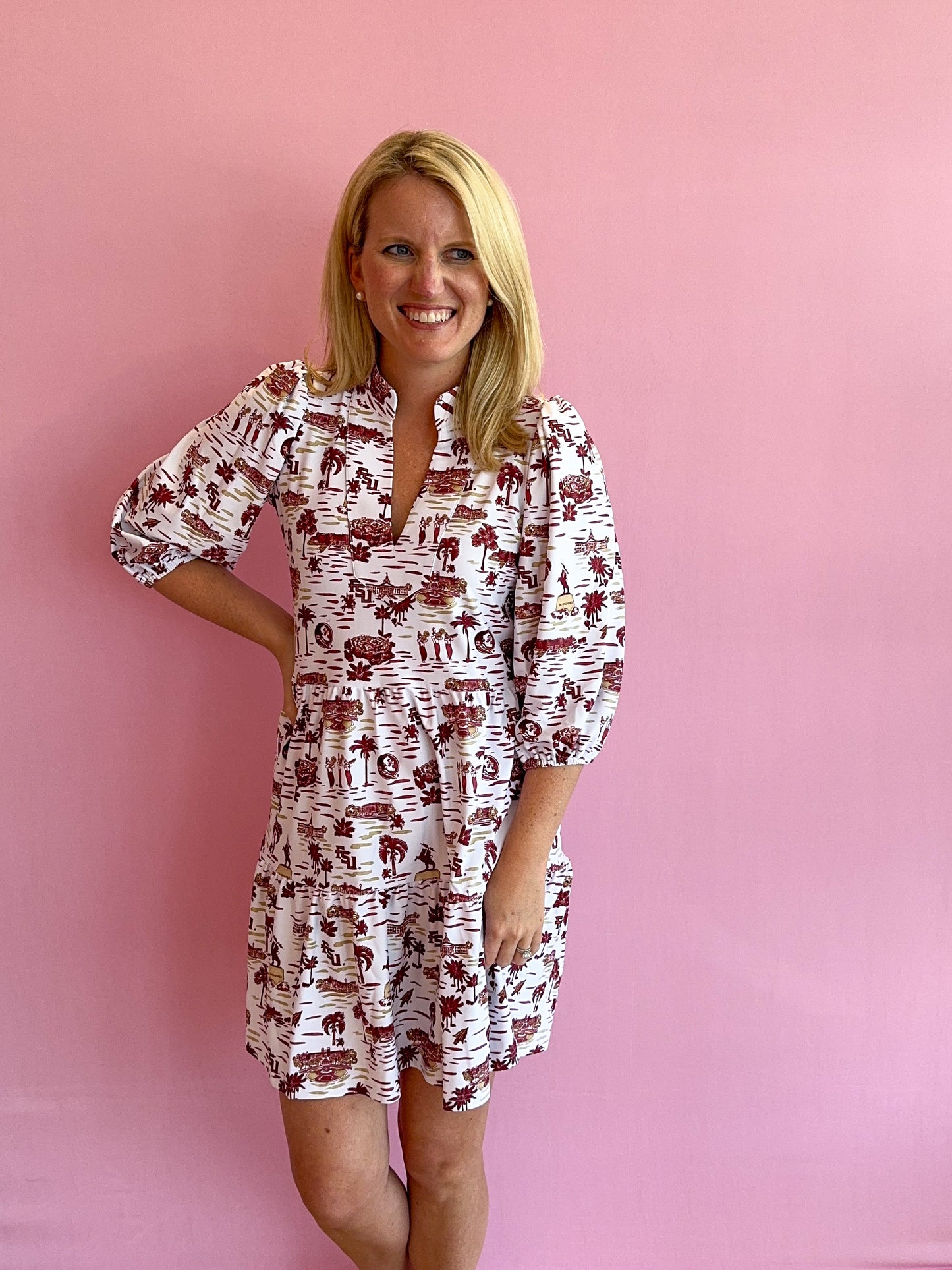 Tory Dress Florida State Toile