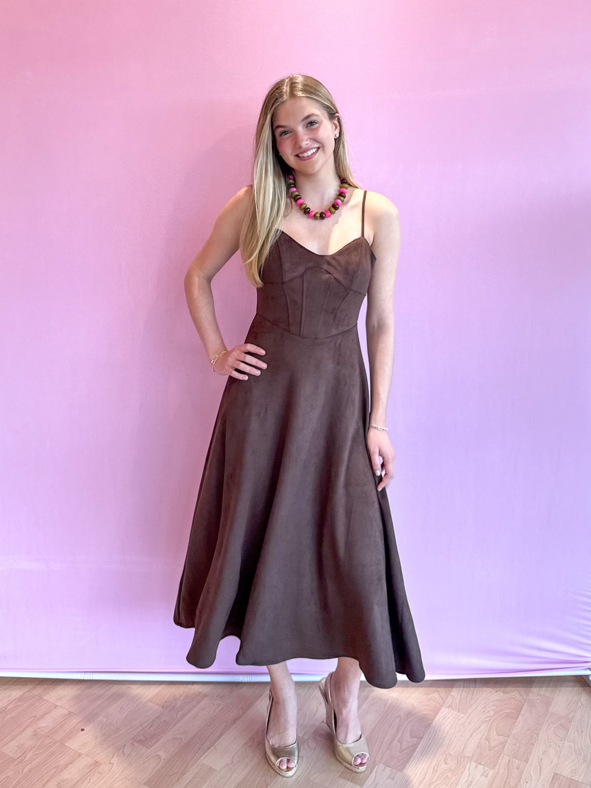 Sutton Suede Maxi Dress