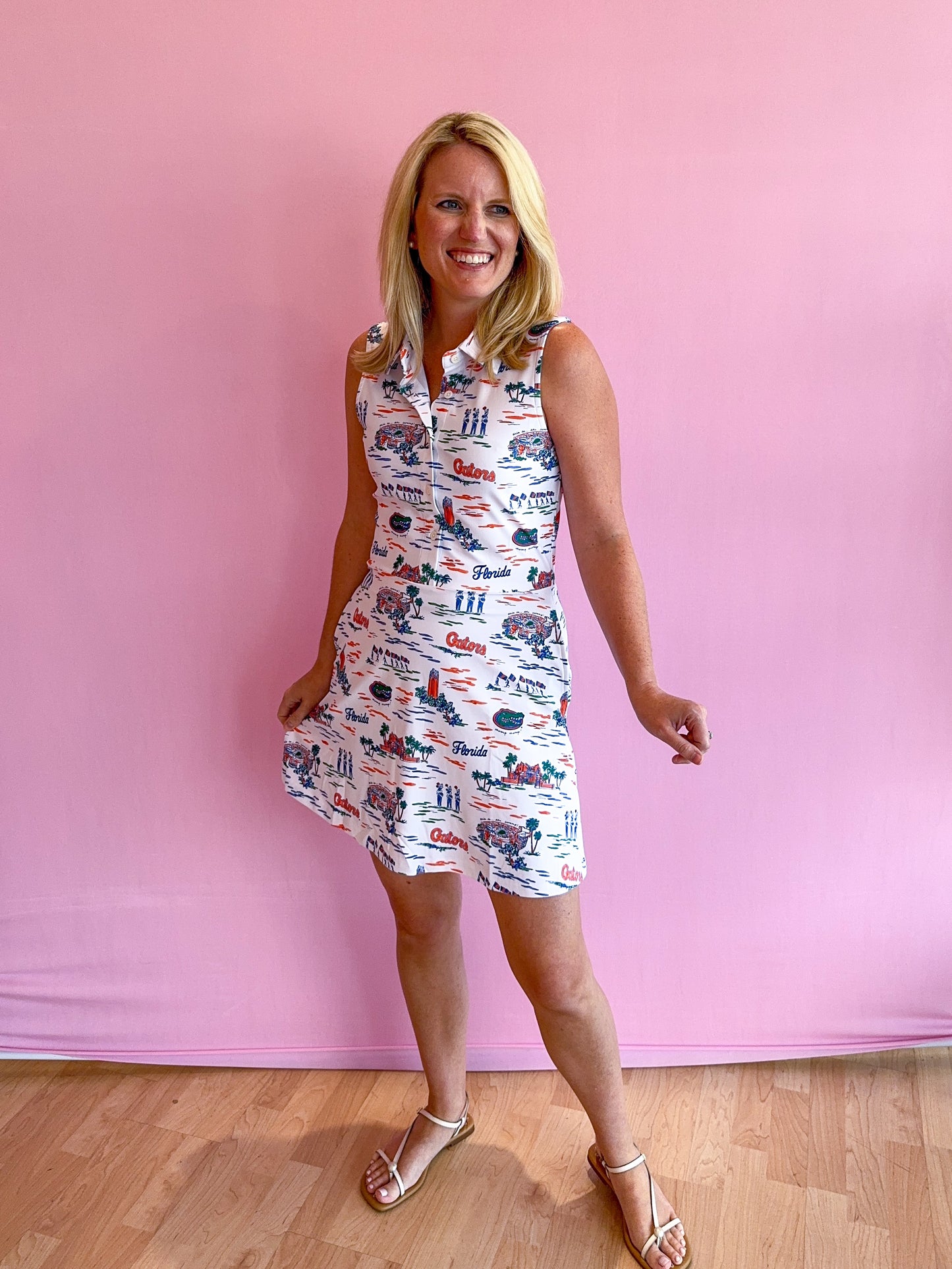 Hedy Dress Florida Toile