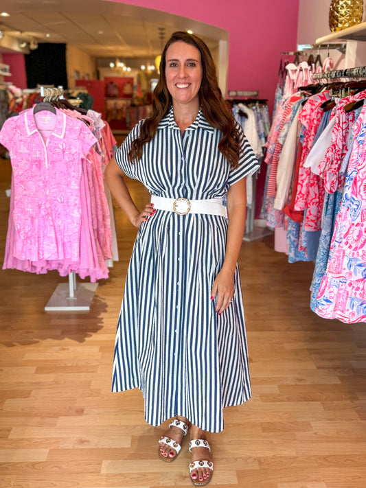 Georgia Striped Maxi Dress