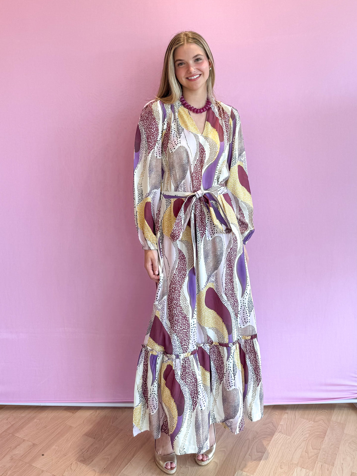 Evelyn Maxi Dress Desert Mirage