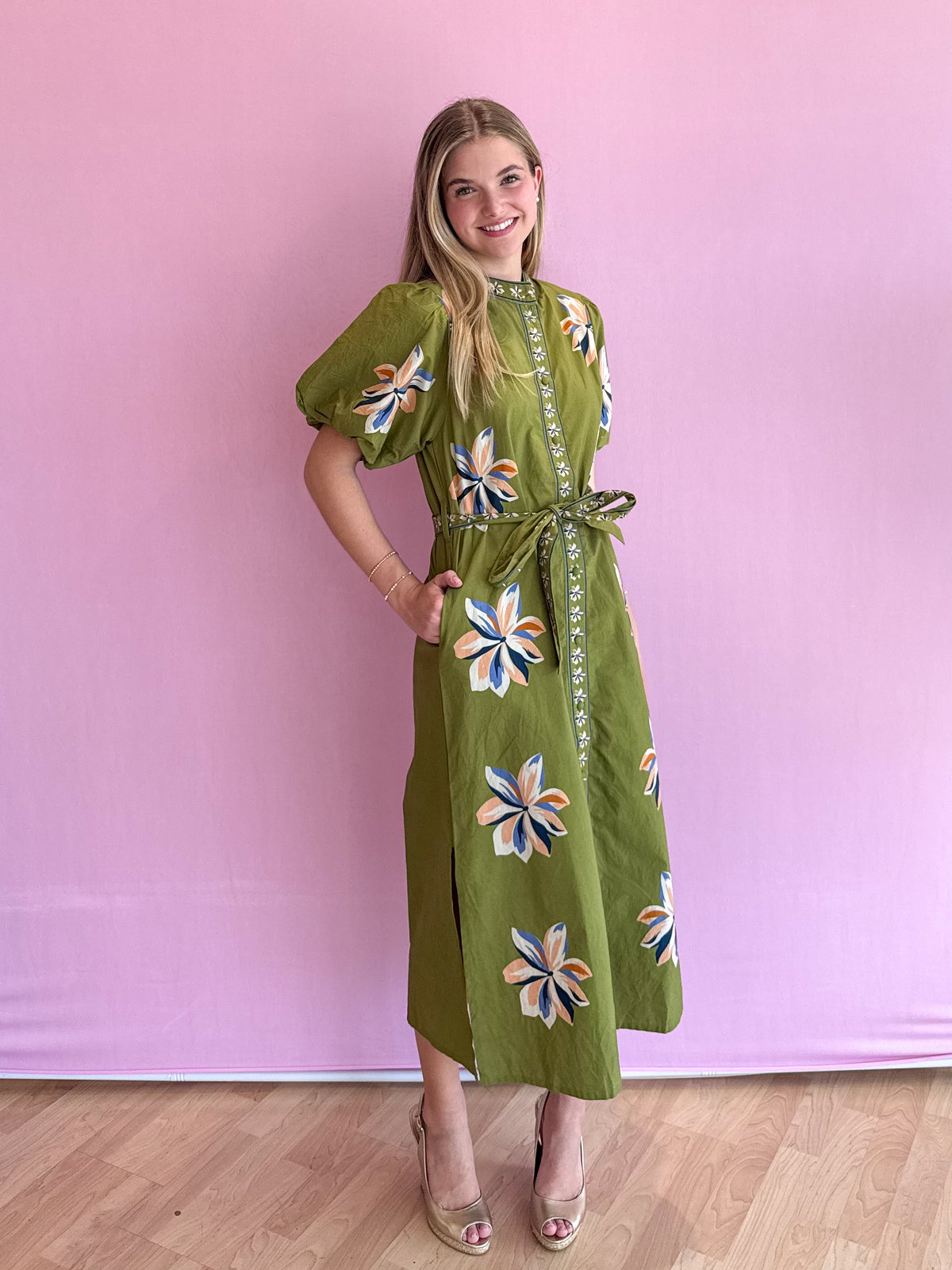 Ivey Floral Midi Dress