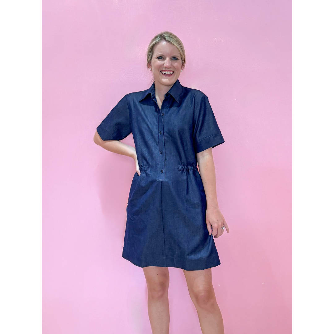 Lucy Collared Denim Dress